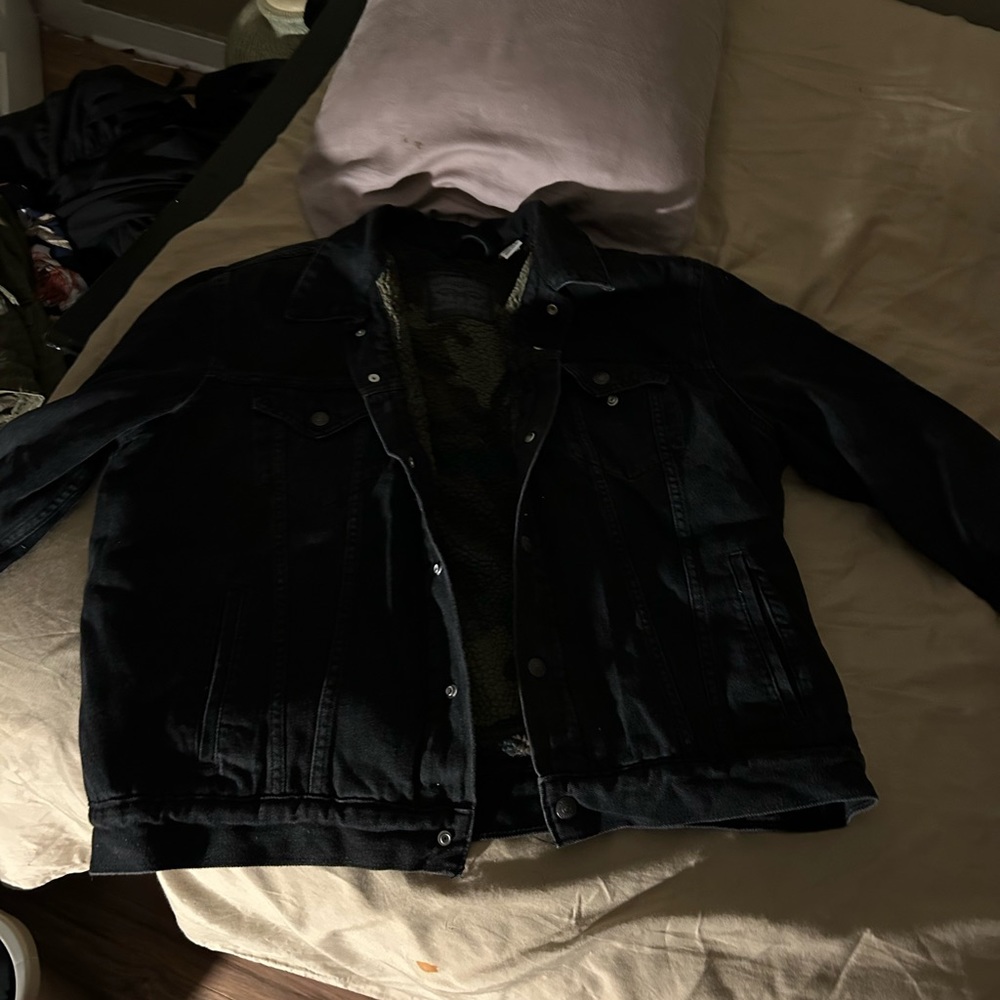 COPY - Levis black jean jacket with sherpa size xxl